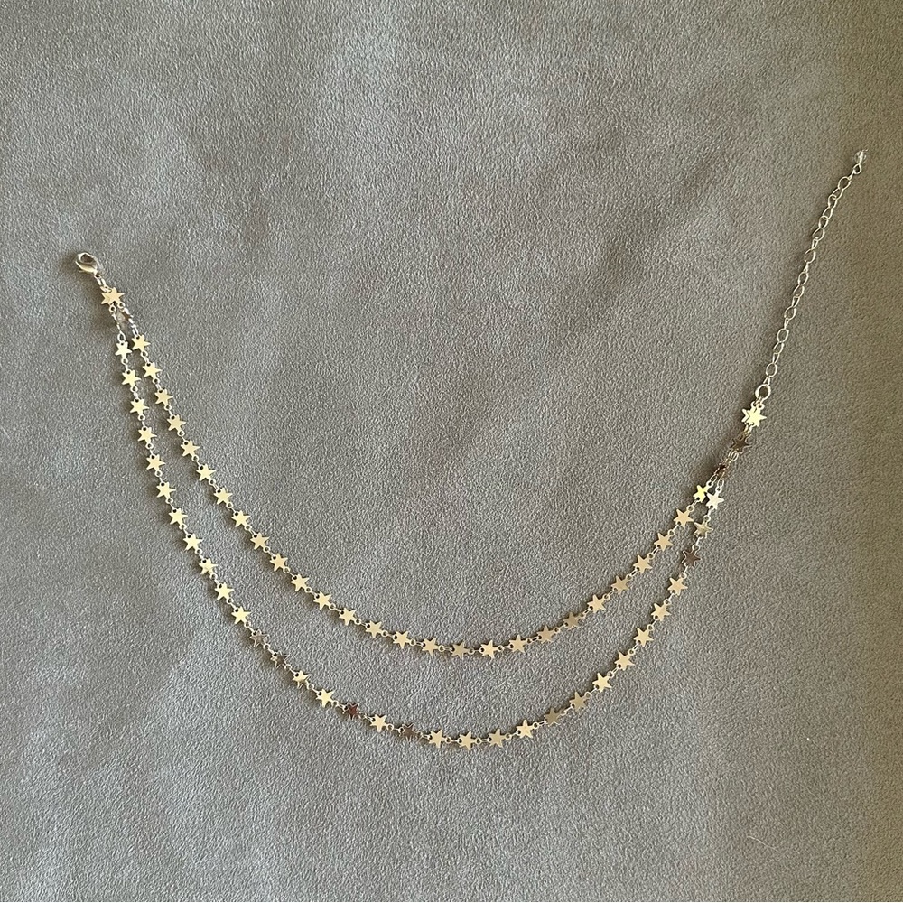 House of Harlow 1960 Double Chain Star Necklace